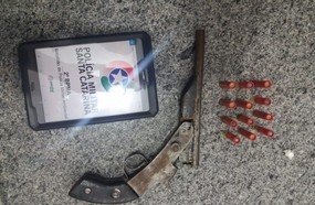 PM Ambiental flagra motorista com arma de fogo em Campos Novos