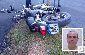 Motociclista morre ao ser atingido por caminhão em Luzerna