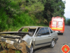 Motorista ferido em colisão contra barranco na BR-153