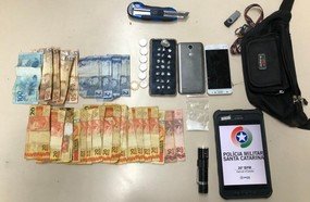 PM prende indivíduo com drogas durante operação em Joaçaba