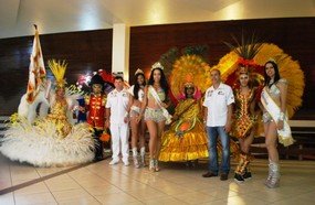 Comitiva divulga carnaval de Joaçaba na conferência do Rotary