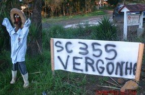 SC-135 deve ser interditada por moradores nesta sexta-feira