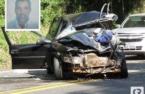 Motorista morre após colidir contra caminhão na BR-282, em Joaçaba