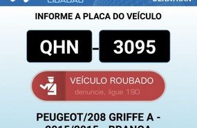 PM recupera veículo na mesma noite do furto