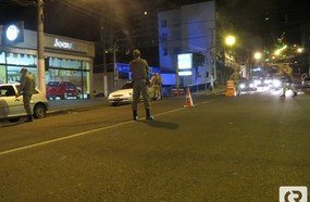 Operação Silêncio novamente no centro de Joaçaba