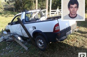 Motorista perde a vida ao colidir em poste no interior de Capinzal
