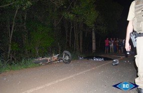 Motociclista morre em acidente entre Lacerdópolis e Ouro