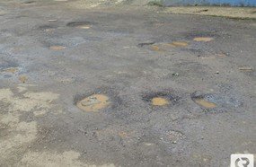 Situação da entrada para Barra Verde em Herval d´Oeste