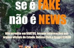 Alerta sobre furacão em Santa Catarina é falso