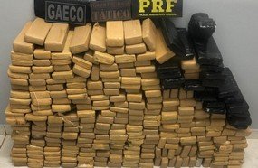Ação conjunta apreende 218 kg de maconha em Chapecó