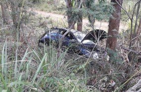 Motorista com veículo de Tangará despenca em barranco