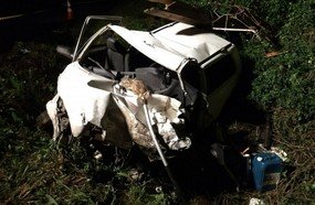 Colisão entre carro e carreta faz uma vítima fatal na BR-470