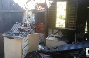 Idosa perde tudo em incêndio em Herval d´Oeste