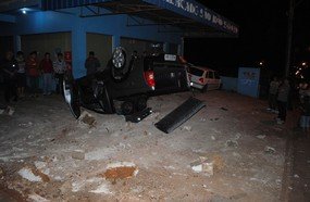 Acidente deixa duas pessoas feridas em Campos Novos