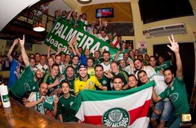 Torcida do Palmeiras pronta para final da Copa Brasil