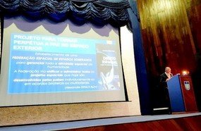 Juiz de Joaçaba palestra sobre direito espacial no Rio de Janeiro