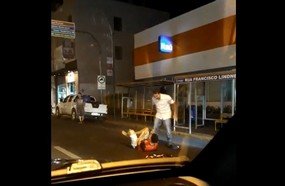 Agressão filmada em Joaçaba ocorreu no fim de semana passado