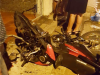 Motociclista se acidenta ao tentar fugir da Polícia Militar