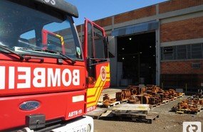 Fagulha de solda causa princípio de incêndio na Coppi