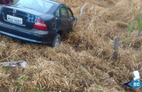 Motorista sai da pista após perder controle da direção em Zortéa