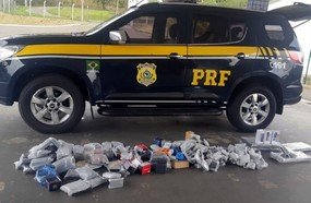 Veículo de Joaçaba flagrado com mercadorias importadas na BR-282