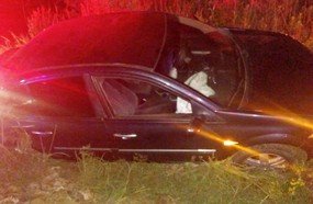 Saída de pista deixa motorista ferido em Campos Novos